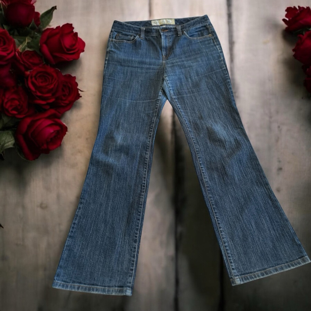 ANN TAYLOR LOFT Jeans Womens Size 8 Blue Pants Original Boot Cut 5-pockets